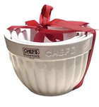 Chefs Stoneware Nesting Mixing Bowl Gift Set Small White Kitchen Cooking. Fixed Price $19.99.
