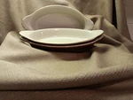 Set Of 3 Hall #527 Brown Glaze 8 Au Gratin Boat Tapas Dish Vintage Excellent. Fixed Price $18.95.