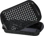 Granite Ware 2-PIECE Porcelain Enamel Bake & Broil Pan Set 16.3X 10.1 5.7 Inch. Fixed Price $34.95.