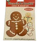 Wilton Stencil Cutter Set Gingerbread Boy Cookies Christmas Vintage New. Fixed Price $13.50.