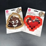 Wilton Swirl Poop And Heart Emoji Cookie Cutters Comfort Grip. Fixed Price $16.99.