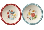 Two (2) Pioneer Woman Floral Medley 5.5 Mini Pie Plates Stoneware. Fixed Price $28.00.