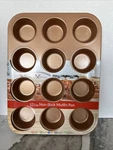 Kitchen Essentials 12-CUP Non-stick Muffin & Cupcake Pan-set Of 3COLOR Option. Fixed Price $17.99.