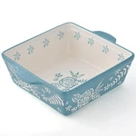 Wisenvoy Baking Dish 8X8 Pan Brownie Casserole Hand-painted C.... Fixed Price $37.63.