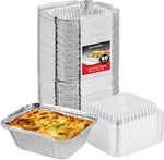 Stock Your Home 1 Lb Small Aluminum Pans With Lids (50 Pack) Foil + Clear. Fixed Price $26.94.