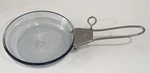 Vintage Pyrex Flameware 7" Skillet J-b 817-B Blue Tint With Removable Handle. Fixed Price $16.97.