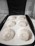 Pampered Chef Stoneware Fluted Mini Bundt Cake Pan W/insulated Carrytravel Case. Fixed Price $49.00.