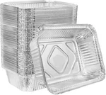 5 Lb Oblong Aluminum Set Of Pans Deep Foil Disposable Durable Large. Fixed Price $27.28.