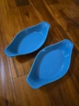 2 Chantal Au Gratin Baking Dish Casserole Bowls Cup Euc. Fixed Price $18.00.