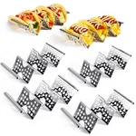 Taco Holders Set Of 6, Stainless Steel 18 Holder, Dishwasher Safe,metal. Fixed Price $14.70.