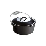 Lodge 5-QUART Pre-seasoned Cast Iron Dutch Oven With Lid Wire Bail Handle. Fixed Price $40.00.
