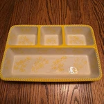 Temptations By Tara Serving Floral Lace Trays Yellow Lemon Color. Fixed Price $29.99.