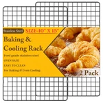 2PCS Cooling Racks For Cooking And Baking 10" X15 -2PC, Black. Fixed Price $15.87.
