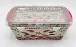 Temptation Mini Loaf Pan 12 Oz, Old World Holiday Colors. Fixed Price $14.99.