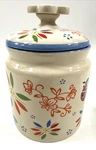 Temptations Floral Dragon Fly Ladybug Canister/jar 18OZ. Fixed Price $20.00.