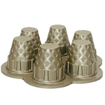 Williams-sonoma Nordic Ware Ice Cream Cone Cupcake (6) Pan 4.5 Cups Gold Usa Euc. Fixed Price $19.85.