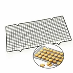2PCS Nonstick Wire Cookie Baking Cooling Rack Frying Bread Cake Grid TRAY10*16IN. Fixed Price $16.65.