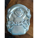 Vintage 1998 Wilton Barney W/ Banner Aluminum Cake Pan #2105-3450 Birthday. Fixed Price $9.49.