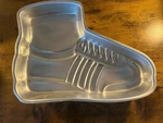 1979 Wilton Superstar Shoe Sneaker Cake Pan Mold #502-1964. Fixed Price $10.00.