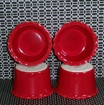 Set Chantal Red Ramikens 93-RMR08/4. Fixed Price $12.00.