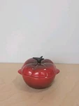 Creuset Mini Red Tomato Petite Cocotte Stoneware Vegetable Casserole. Fixed Price $32.99.