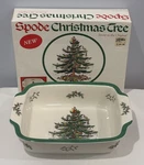 Nib Vintage Spode Christmas Tree Lasagna Small Dish Oven To Table England New!. Fixed Price $79.99.