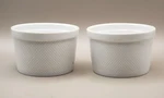 Bia Cordon Bleu Stipled White Small Casseroles Pot Pie Dessert 8OZ Set Of 2. Fixed Price $15.99.