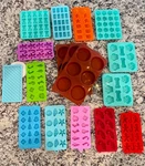 Lot 17 Silicone Molds Candy Dog Treat Ice Soap Plaster Resin Craft Set. Fixed Price $24.99.