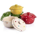 4 Pack Porcelain Ramekins 9 Oz Mini Casserole Bowl With Lid Handle Ceramic. Fixed Price $35.01.
