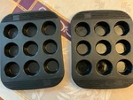 Set Of 2 Orka By Mastrad Silicone Mini Muffin/cupcake Baking Pans, Dia. 9 Per. Fixed Price $25.00.