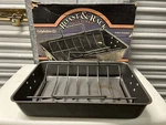 Vintage Calphalon Commercial Nonstick Roaster Pan W/rack ZR1806 Toledo, Ohio. Fixed Price $54.99.