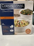 Corningware 4-PC French White Round Baker Set New Casserole Dishes W/ Lids. Fixed Price $28.79.