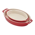 Staub Ceramic 2-PC Oval Baking Dish Set. Fixed Price $59.95.