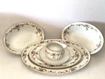 Picadilly Harmony House Fine China Pink Yellow Roses Serving Dish Platter Japan. Fixed Price $75.00.