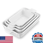 Malacasa Casserole Dishes For Oven Porcelain Baking Ceramic Bakeware. Fixed Price $74.67.