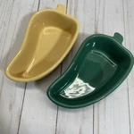 Chantal Yellow And Green Hot Pepper Shaped Baking Dish 93-PP12. Fixed Price $12.99.