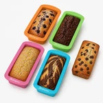Bakerpan Silicone Mini Loaf For Baking, Cake 4.5 Inches, Multicolor. Fixed Price $19.99.