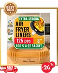 Air Fryer Paper Liners, 125PCS Disposable Non-stick And Oil Pr. Fixed Price $15.89.