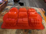 Cobble Creek Silicone Train Cake Pan Mold 9 Piece Pre-owned. Fixed Price $8.00.