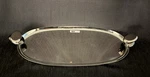 Godinger Silver Art Co Handmade Gunmetal Oval St. Steel Tray, Glass Polished Nwt. Fixed Price $46.00.