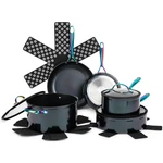 Thyme &table 12-PIECE Non-stick Cookware Set Signature Collection-black Rainbow. Fixed Price $119.00.