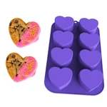 Bakerpan Valentine Silicone Molds For Baking, Mini Cake Heart Purple. Fixed Price $19.78.