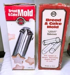 2 Norpro Bread And Cake Molds Canape Dessert - Flower #3653 Star #3655. Fixed Price $18.00.