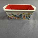 Pioneer Woman Mazie Blue Bird Mini Stoneware Loaf Pan Baking Country Kitchen. Fixed Price $11.99.