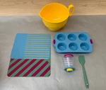 Pampered Chef Cupcake Baking Set: Pan, Mixing Bowl, & More 100747. Fixed Price $34.99.