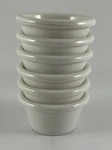 Gessner Products 0392 Condiment Dipping Melamine Bowls White Lot Of 6. Fixed Price $20.00.