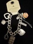 Paula Deen Charm Bracelet Muffin Tin Peach Whisk Pan Heart 8 Nwt. Fixed Price $24.99.