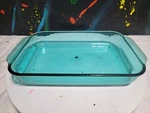 Pyrex Teal Baking Dish 13 9 2 3-QT 3-L #18. Fixed Price $50.77.