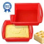 Kckhfa Silicone Square Brownie Pan 2 Pack, 8X8 Baking For Nomal, Red. Fixed Price $16.72.