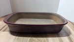 Pampered Chef Cranberry 9X13 Baker Stoneware Casserole Dish. Fixed Price $35.99.